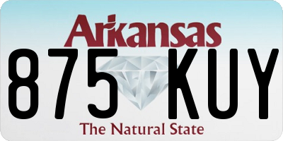 AR license plate 875KUY