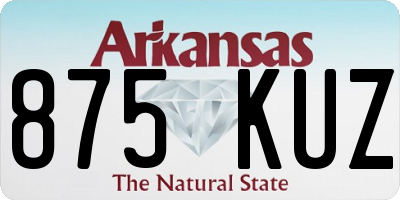 AR license plate 875KUZ