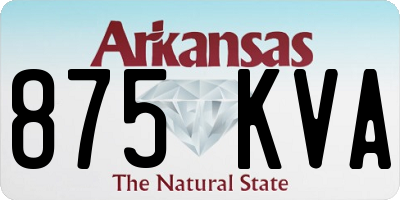AR license plate 875KVA