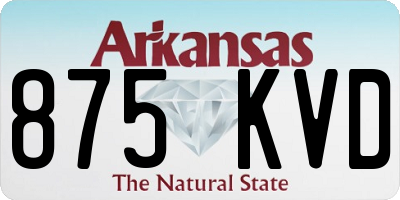 AR license plate 875KVD
