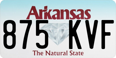 AR license plate 875KVF