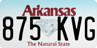 AR license plate 875KVG