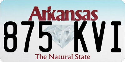 AR license plate 875KVI