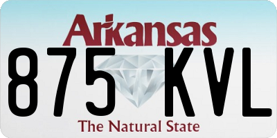 AR license plate 875KVL