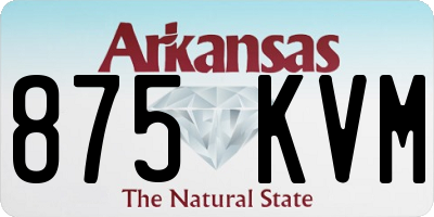 AR license plate 875KVM
