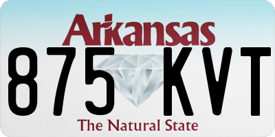 AR license plate 875KVT