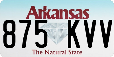 AR license plate 875KVV