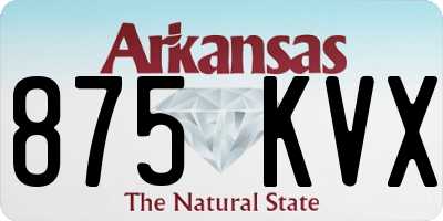 AR license plate 875KVX