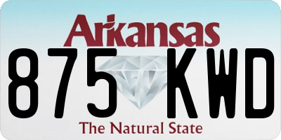 AR license plate 875KWD