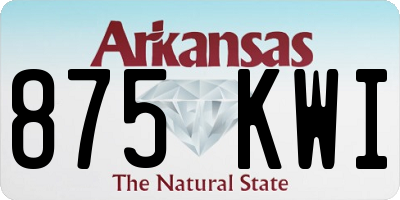 AR license plate 875KWI