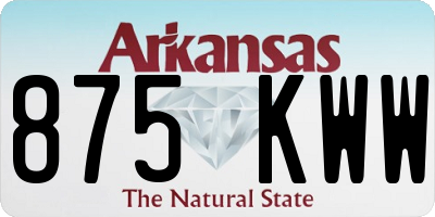 AR license plate 875KWW