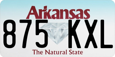 AR license plate 875KXL