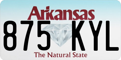 AR license plate 875KYL