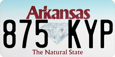 AR license plate 875KYP