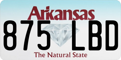 AR license plate 875LBD