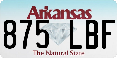 AR license plate 875LBF