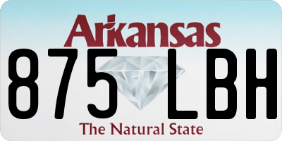 AR license plate 875LBH