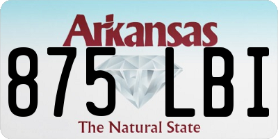 AR license plate 875LBI