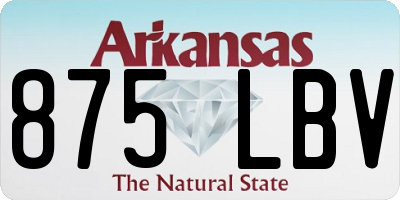 AR license plate 875LBV