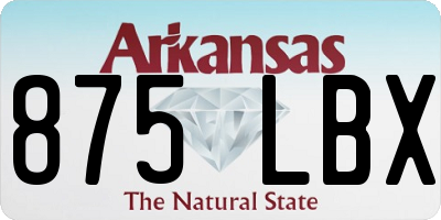 AR license plate 875LBX