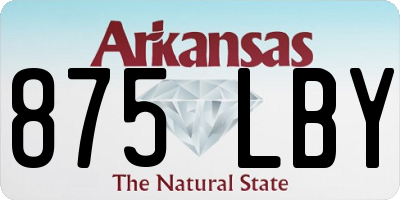 AR license plate 875LBY