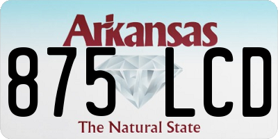 AR license plate 875LCD
