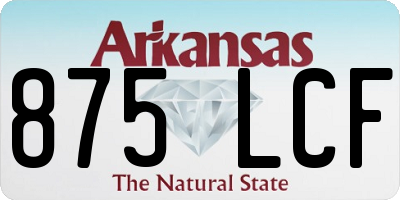 AR license plate 875LCF