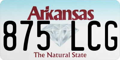 AR license plate 875LCG