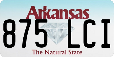 AR license plate 875LCI