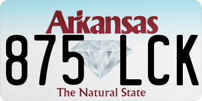 AR license plate 875LCK