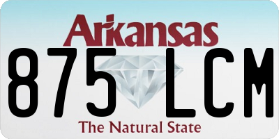 AR license plate 875LCM