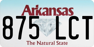 AR license plate 875LCT