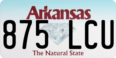 AR license plate 875LCU