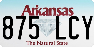 AR license plate 875LCY
