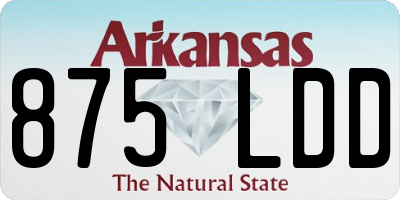 AR license plate 875LDD