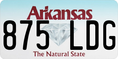 AR license plate 875LDG