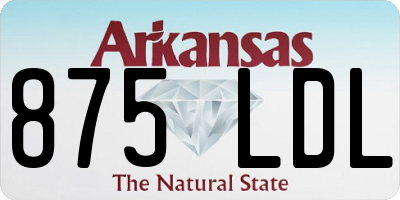 AR license plate 875LDL