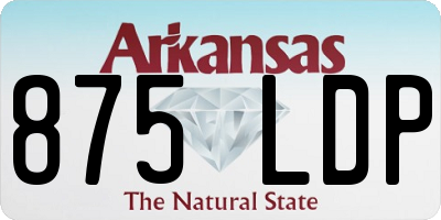AR license plate 875LDP