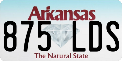 AR license plate 875LDS
