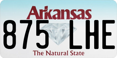 AR license plate 875LHE
