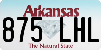 AR license plate 875LHL
