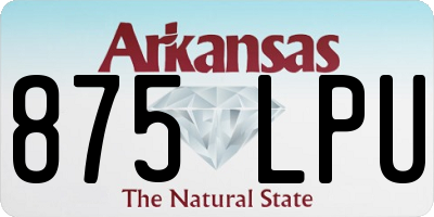 AR license plate 875LPU