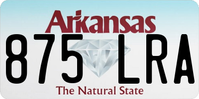AR license plate 875LRA
