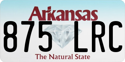 AR license plate 875LRC