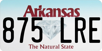AR license plate 875LRE