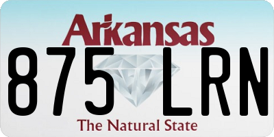 AR license plate 875LRN