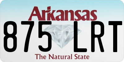 AR license plate 875LRT