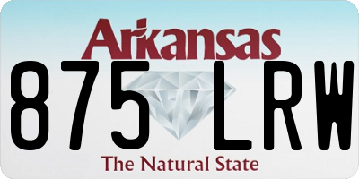 AR license plate 875LRW
