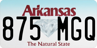 AR license plate 875MGQ