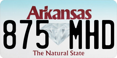 AR license plate 875MHD